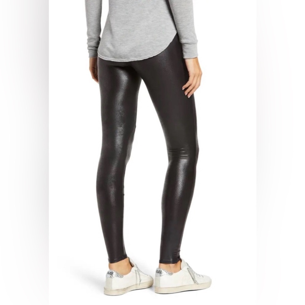 SPANX Black Faux Leather Leggings - Picture 3 of 10